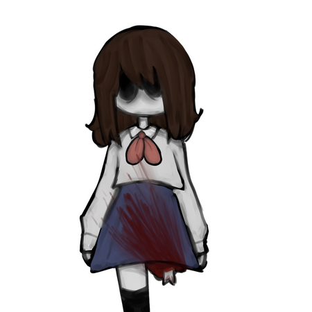 a sprite of sandra, the ghost haunting the art room in "school". her name was clara but changed for some reason. she was intended to be used as a jumpscare in the art room section but was later scrapped.